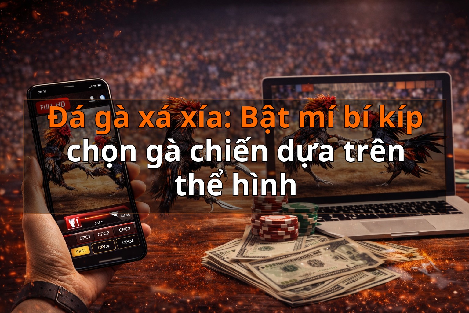 Đá gà xá xía: Bật mí bí kíp chọn gà chiến dựa trên thể hình