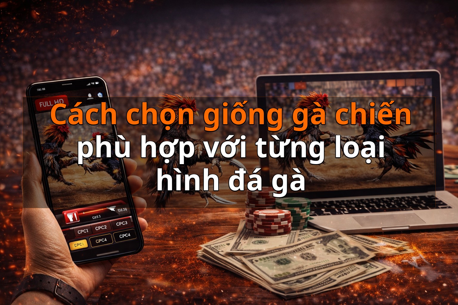 Cách chọn giống gà chiến phù hợp với từng loại hình đá gà