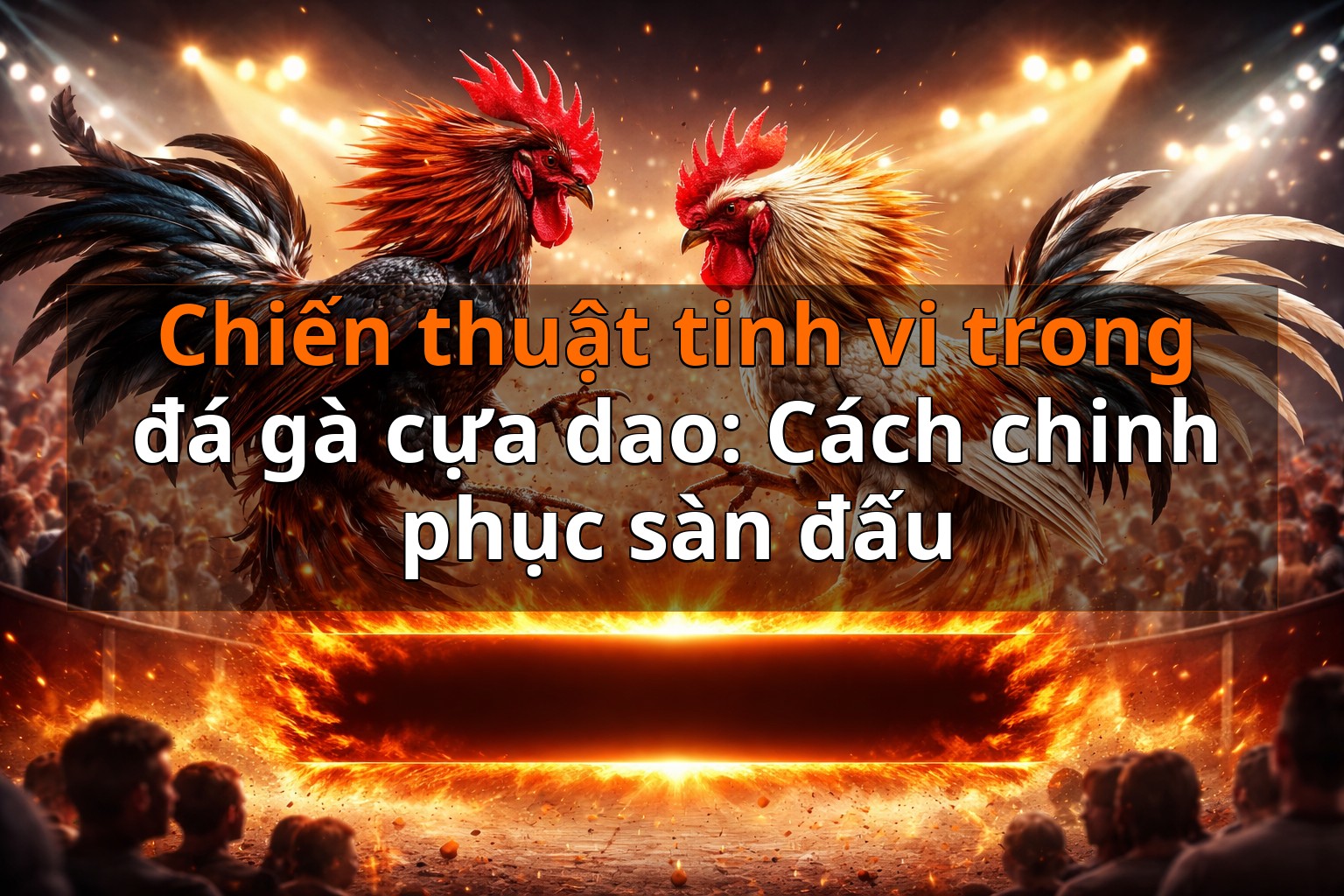 Chiến thuật tinh vi trong đá gà cựa dao: Cách chinh phục sàn đấu
