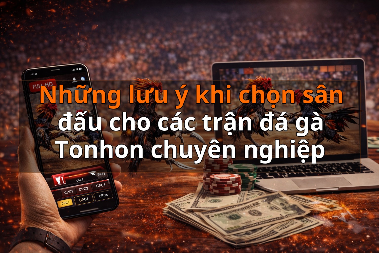 Những lưu ý khi chọn sân đấu cho các trận đá gà Tonhon chuyên nghiệp
