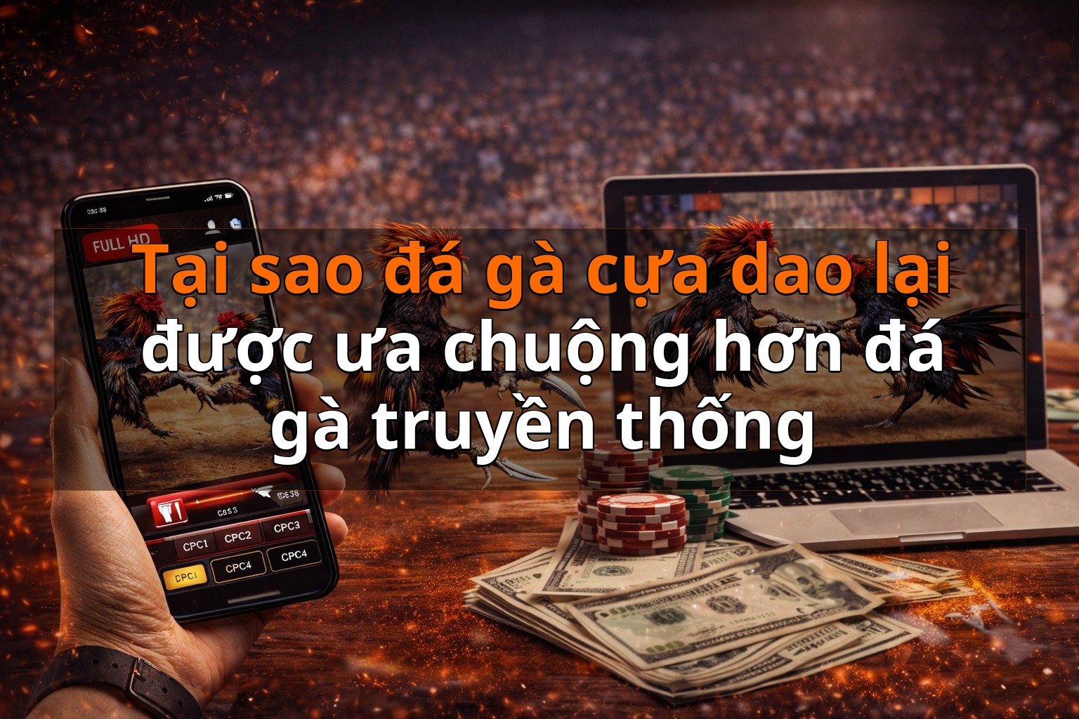Tại sao đá gà cựa dao lại được ưa chuộng hơn đá gà truyền thống