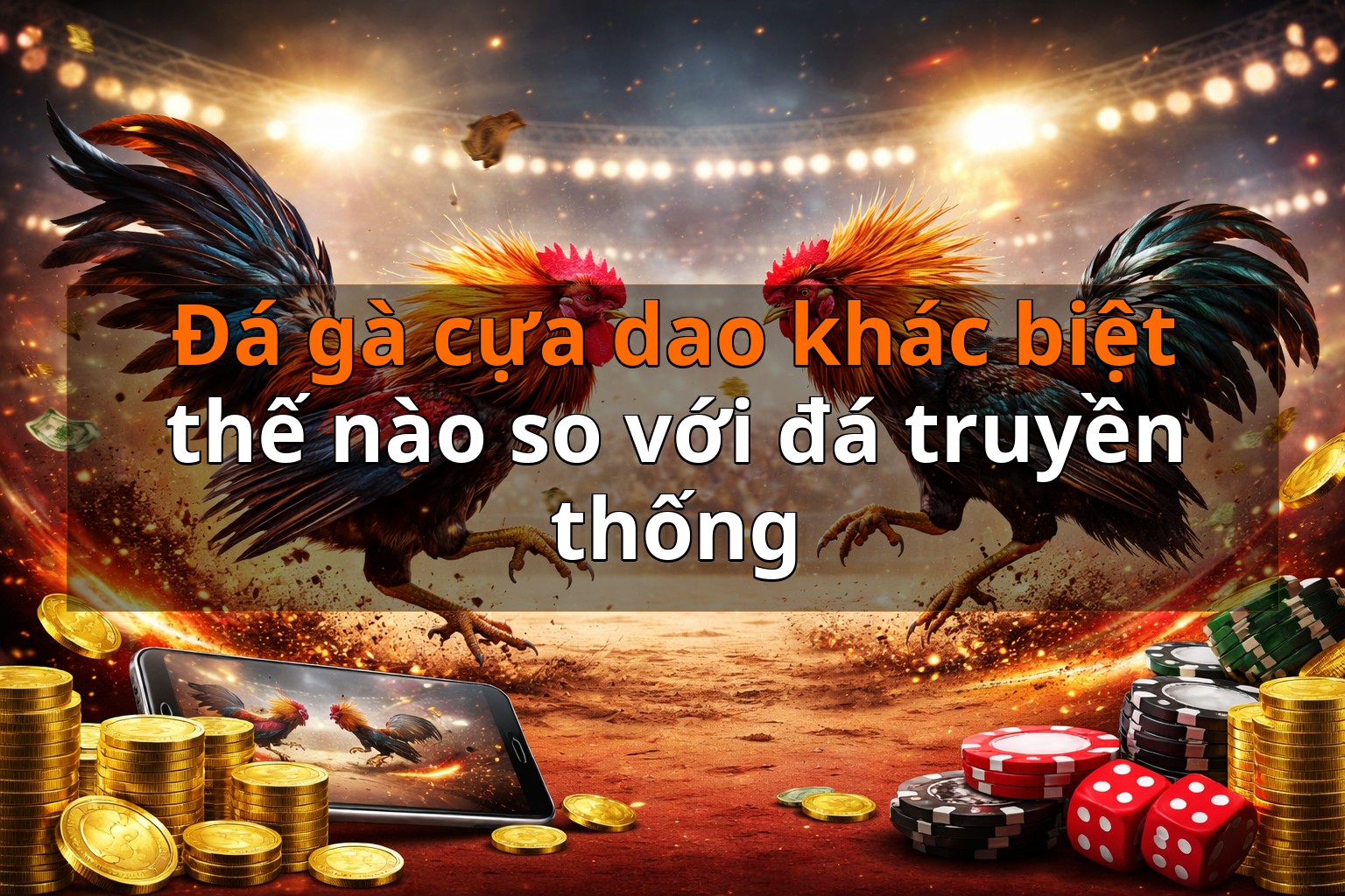 Đá gà cựa dao khác biệt thế nào so với đá truyền thống