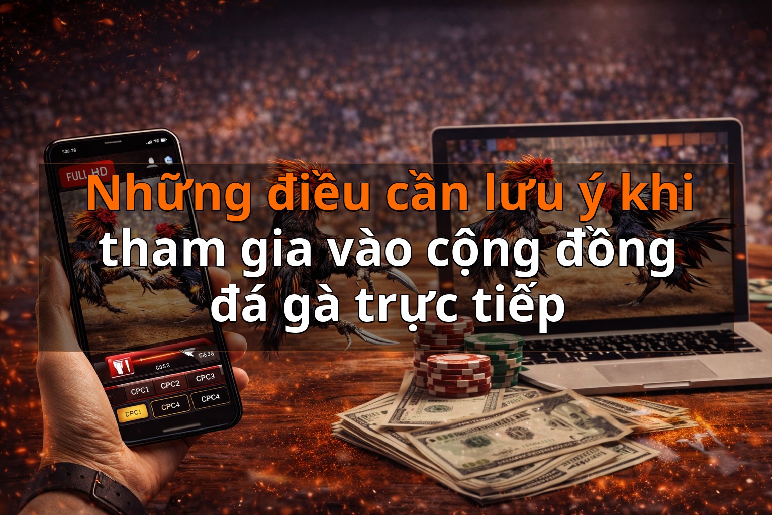 Những điều cần lưu ý khi tham gia vào cộng đồng đá gà trực tiếp