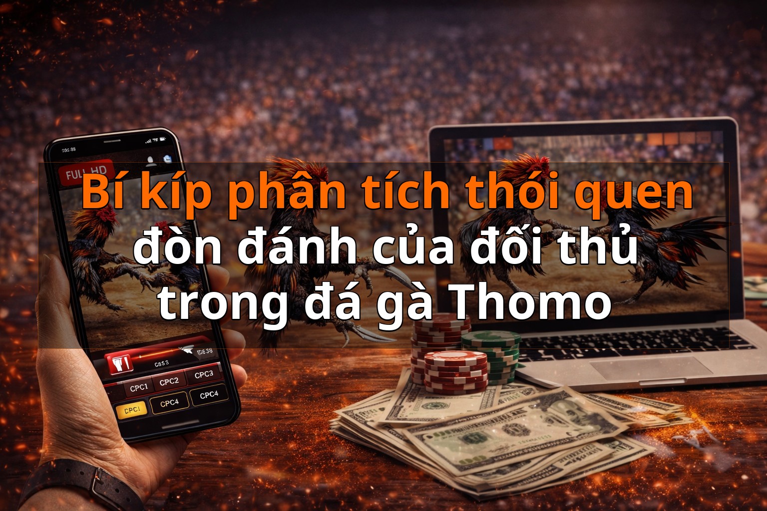 Bí kíp phân tích thói quen đòn đánh của đối thủ trong đá gà Thomo
