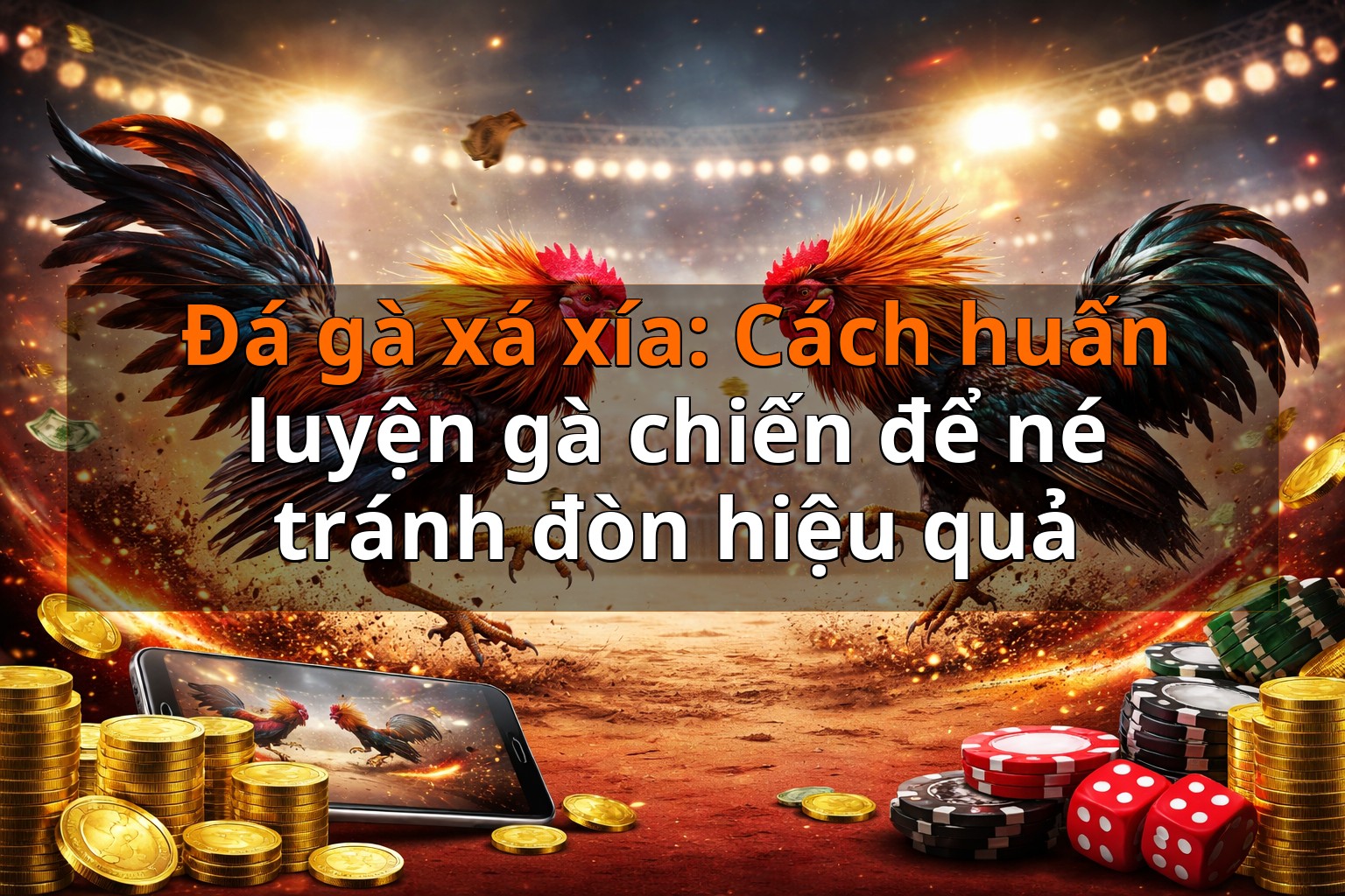 Đá gà xá xía: Cách huấn luyện gà chiến để né tránh đòn hiệu quả