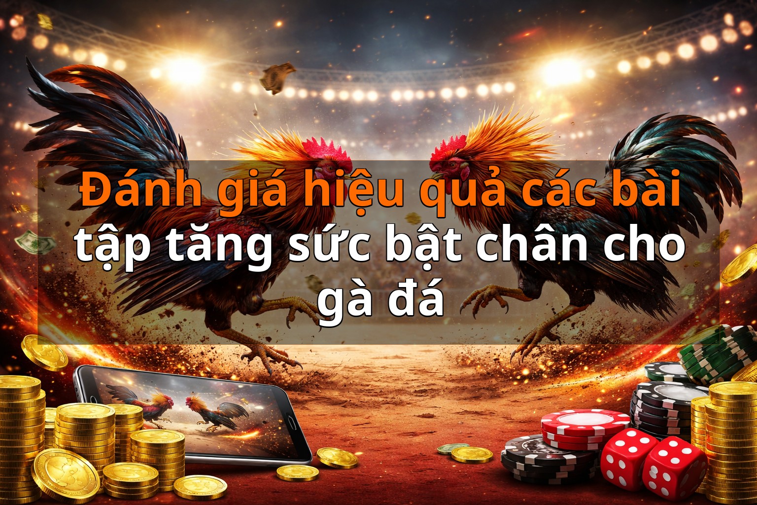 Đánh giá hiệu quả các bài tập tăng sức bật chân cho gà đá