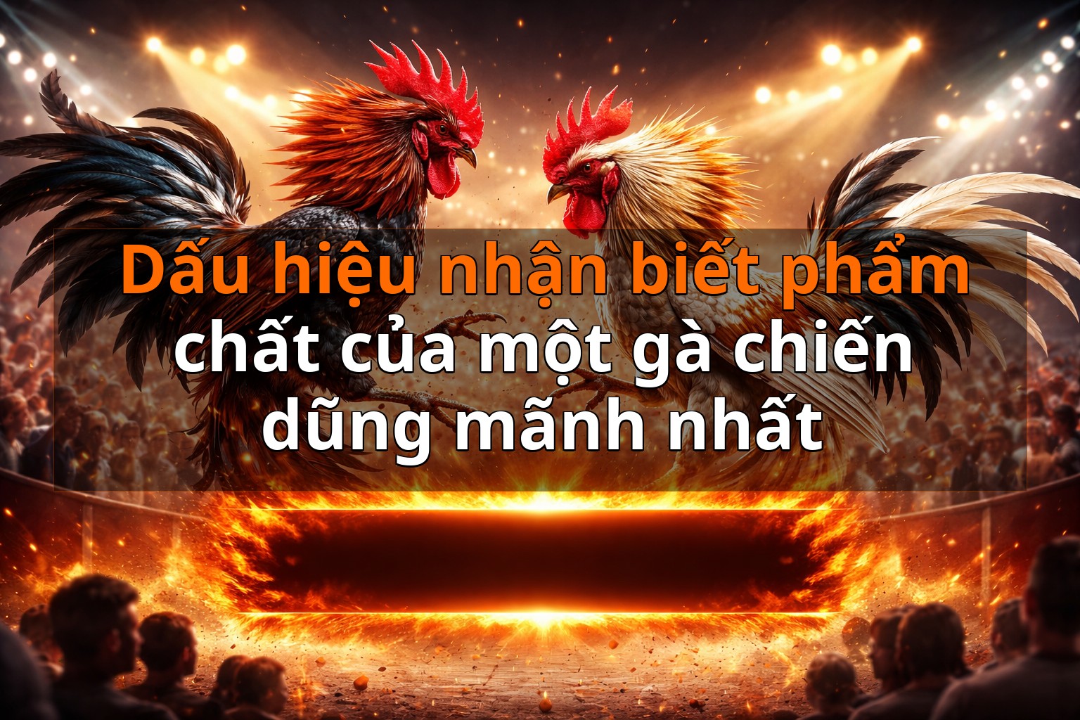 Dấu hiệu nhận biết phẩm chất của một gà chiến dũng mãnh nhất Dấu hiệu nhận biết phẩm chất của một gà chiến dũng mãnh nhất