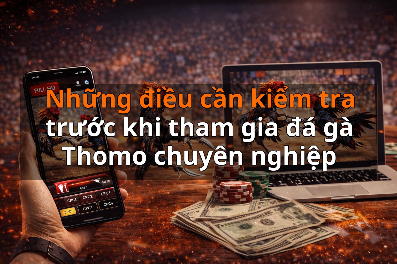 Những điều cần kiểm tra trước khi tham gia đá gà Thomo chuyên nghiệp