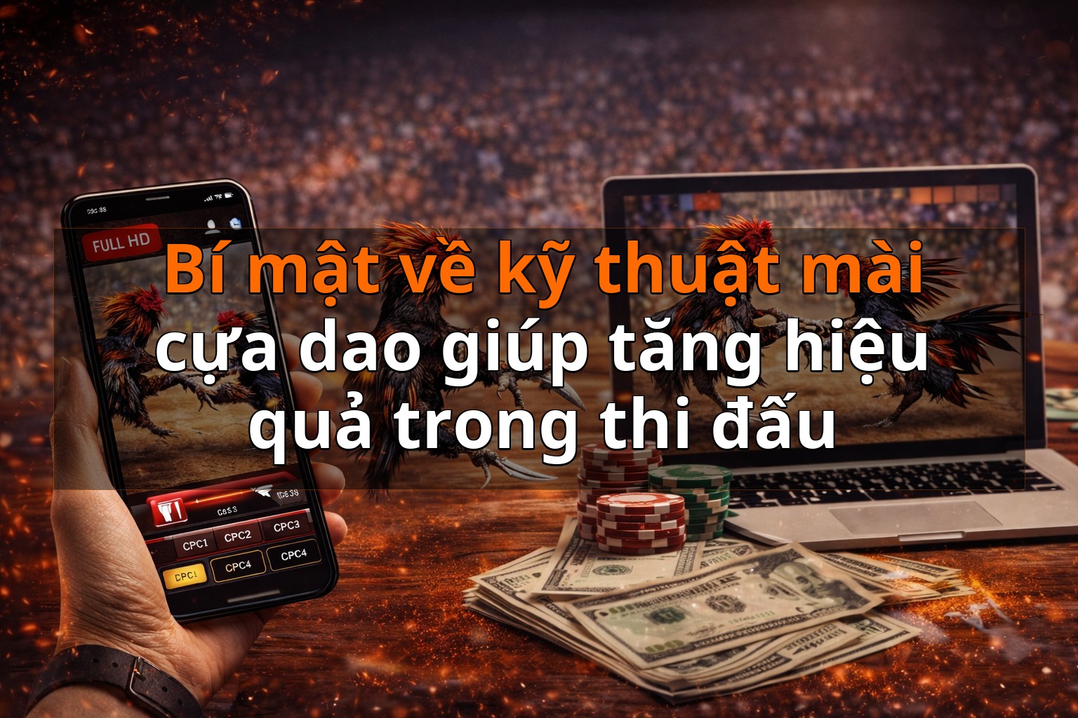 Bí mật về kỹ thuật mài cựa dao giúp tăng hiệu quả trong thi đấu