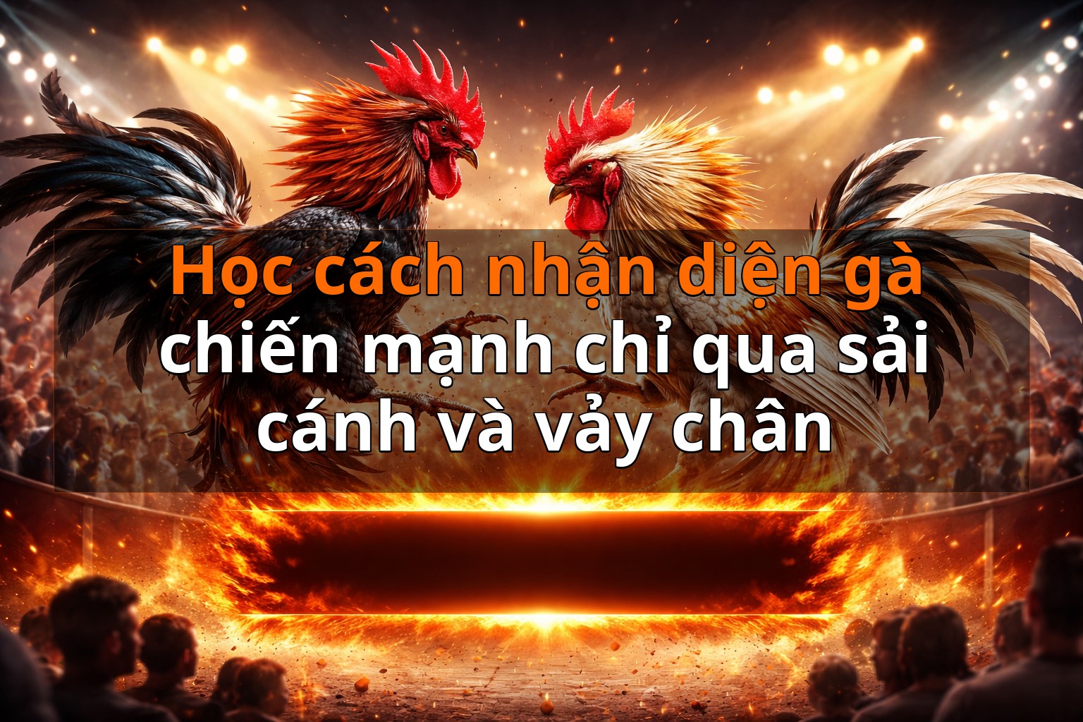 Học cách nhận diện gà chiến mạnh chỉ qua sải cánh và vảy chân
