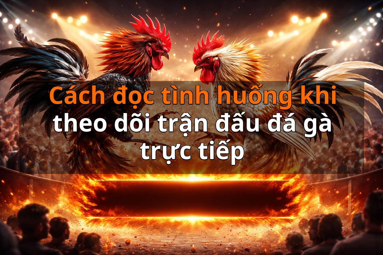 Cách đọc tình huống khi theo dõi trận đấu đá gà trực tiếp